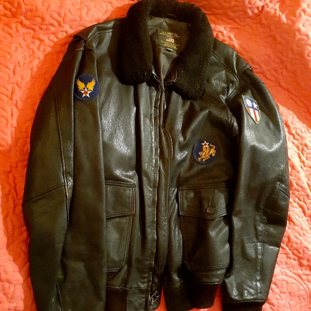Top Gun Us Navy Flight Jacket By Quartermaster Flying… Gem